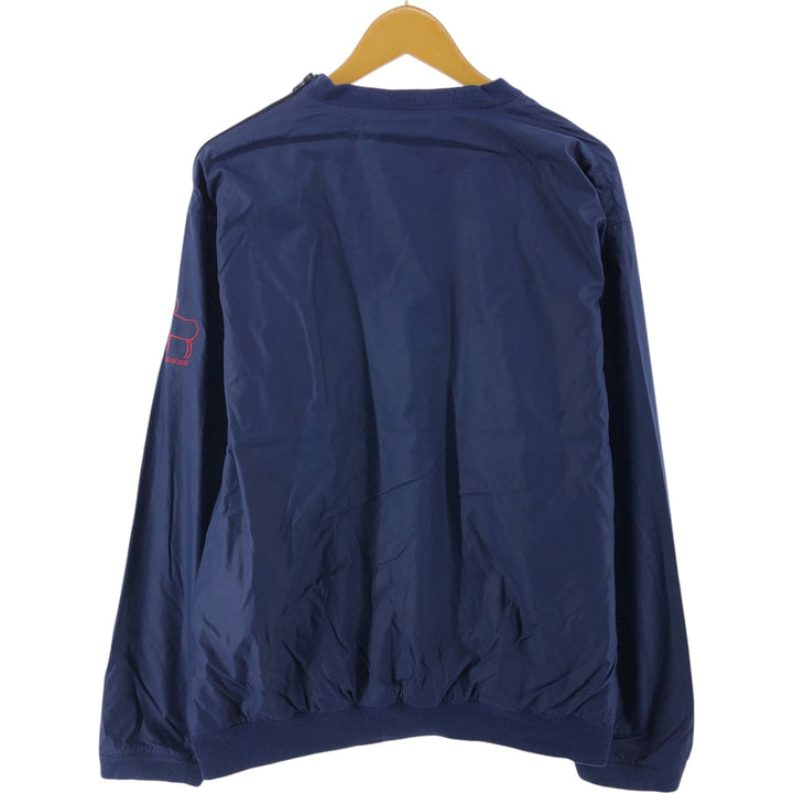 90'S Ralph Lauren POLO by Ralph Lauren nylon pullover made in USA, men's size L, vintage Nylon navy blue type Vintage Second Hand