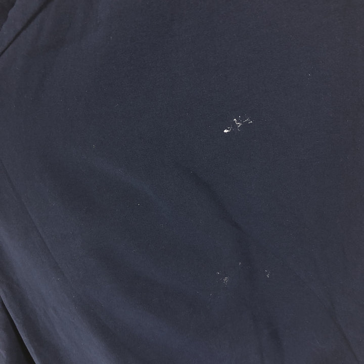 90s~ Tommy Hilfiger V-neck warm-up pullover, men's XL size, vintage polyester navy blue type Vintage Second Hand