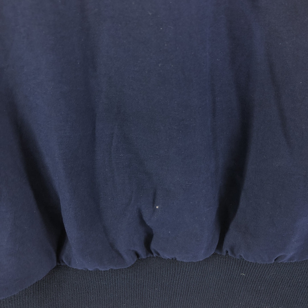 90s~ Tommy Hilfiger V-neck warm-up pullover, men's XL size, vintage polyester navy blue type Vintage Second Hand