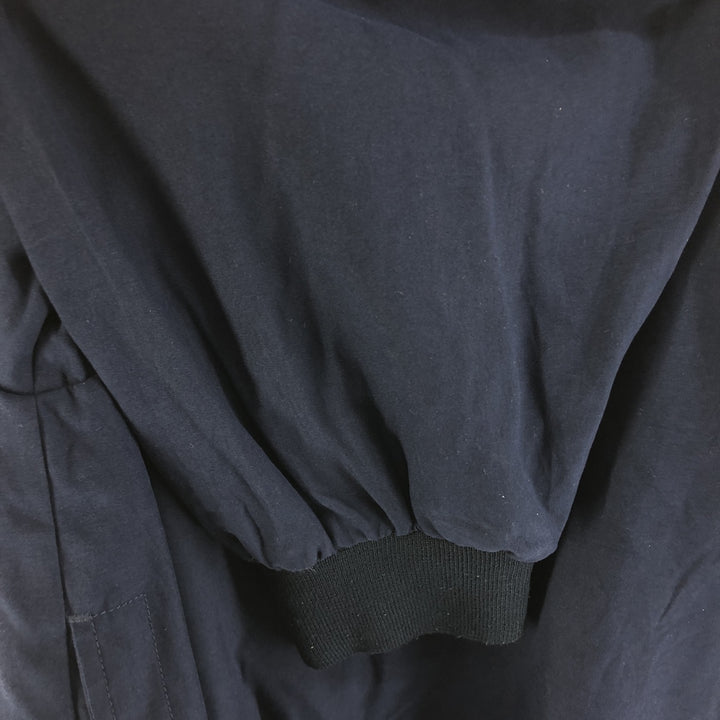 90s~ Tommy Hilfiger V-neck warm-up pullover, men's XL size, vintage polyester navy blue type Vintage Second Hand