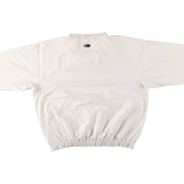 2000'S adidas CLIMASHELL WIND V-neck warm-up pullover, men's size M polyester white type Vintage Second Hand