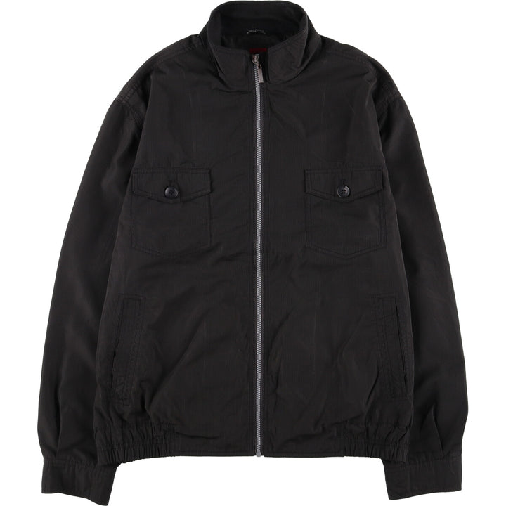 Massimo MASSIMO Check Pattern Windbreaker, Men's Size L polyester Charcoal Vintage Second Hand