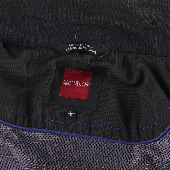 Massimo MASSIMO Check Pattern Windbreaker, Men's Size L polyester Charcoal Vintage Second Hand