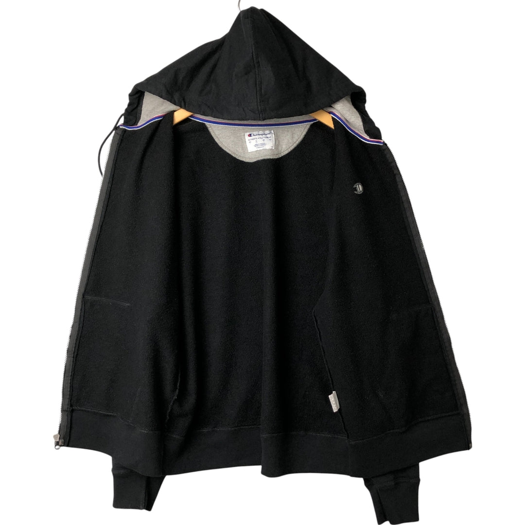 Champion Authentic Athleticwear Sweat Full Zip Hoodie, Men's Size L cotton black type Vintage Second Hand