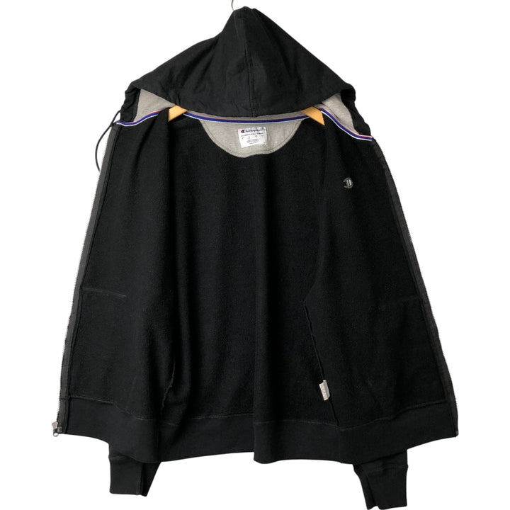 Champion Authentic Athleticwear Sweat Full Zip Hoodie, Men's Size L cotton black type Vintage Second Hand