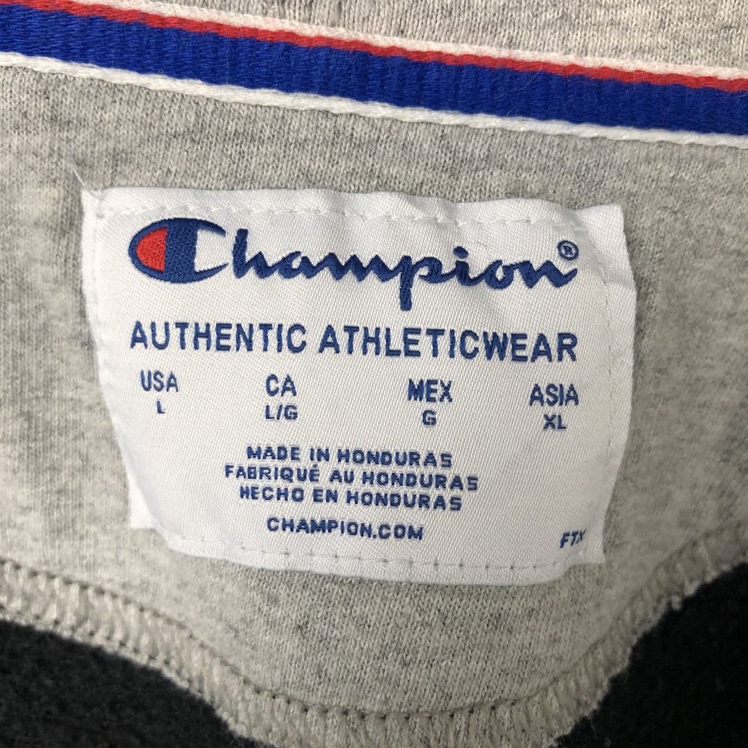 Champion Authentic Athleticwear Sweat Full Zip Hoodie, Men's Size L cotton black type Vintage Second Hand