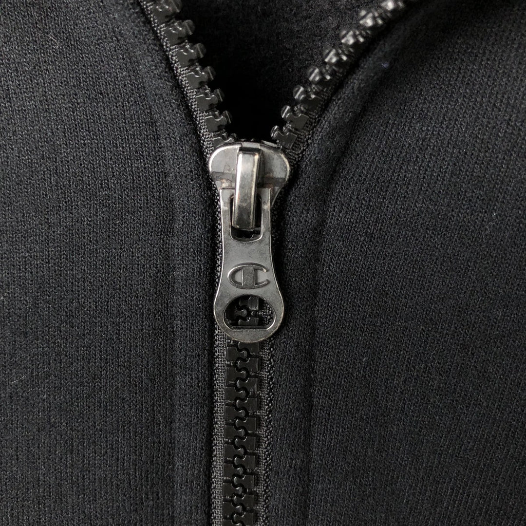 Champion Authentic Athleticwear Sweat Full Zip Hoodie, Men's Size L cotton black type Vintage Second Hand