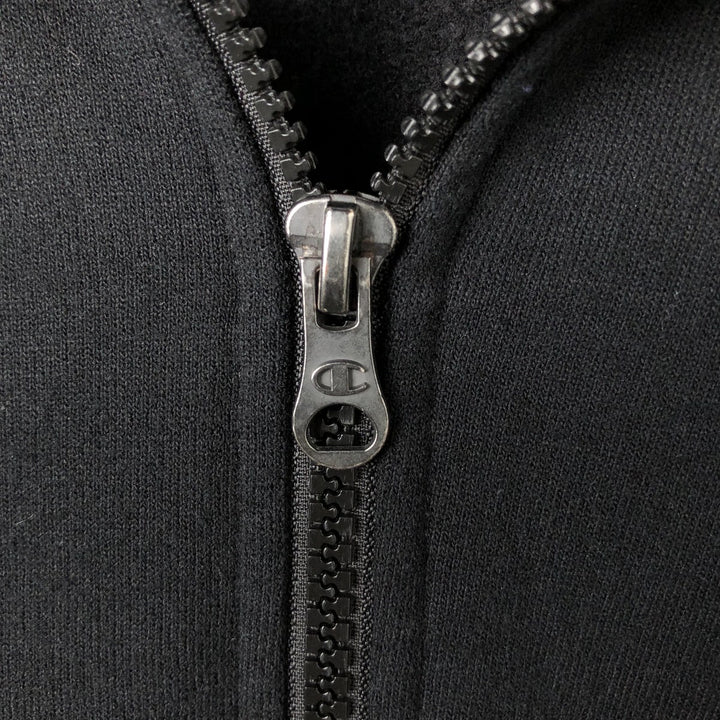 Champion Authentic Athleticwear Sweat Full Zip Hoodie, Men's Size L cotton black type Vintage Second Hand