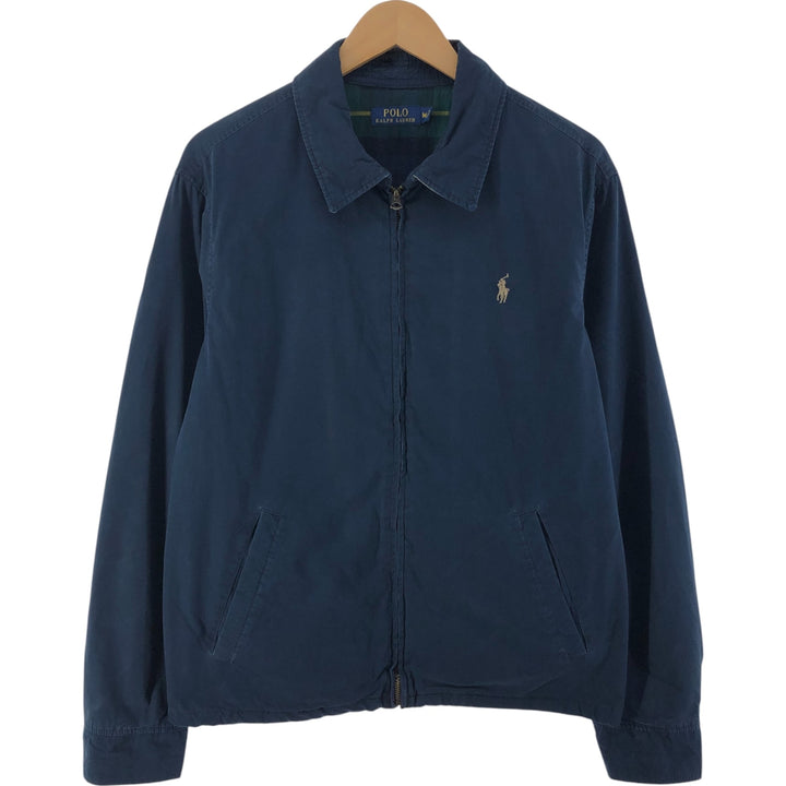 Ralph Lauren POLO RALPH LAUREN Padded Swing Top Sports Jacket Men's M cotton navy blue type Vintage Second Hand