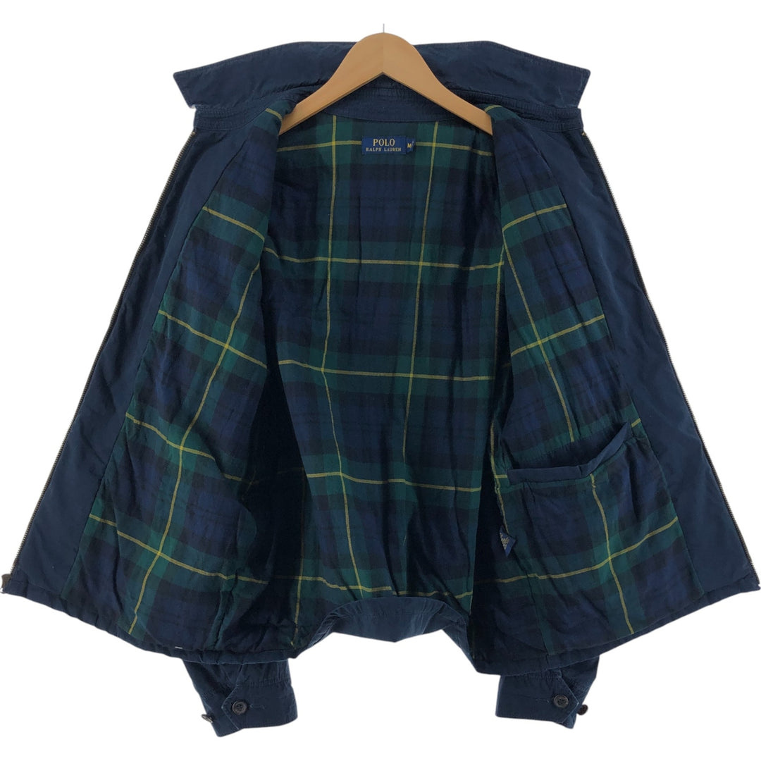 Ralph Lauren POLO RALPH LAUREN Padded Swing Top Sports Jacket Men's M cotton navy blue type Vintage Second Hand