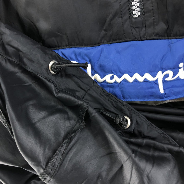 2000'S Champion Authentic Athletic Apparel Half-Zip Anorak Jacket, Men's XL Pullover unclear black type Vintage Second Hand