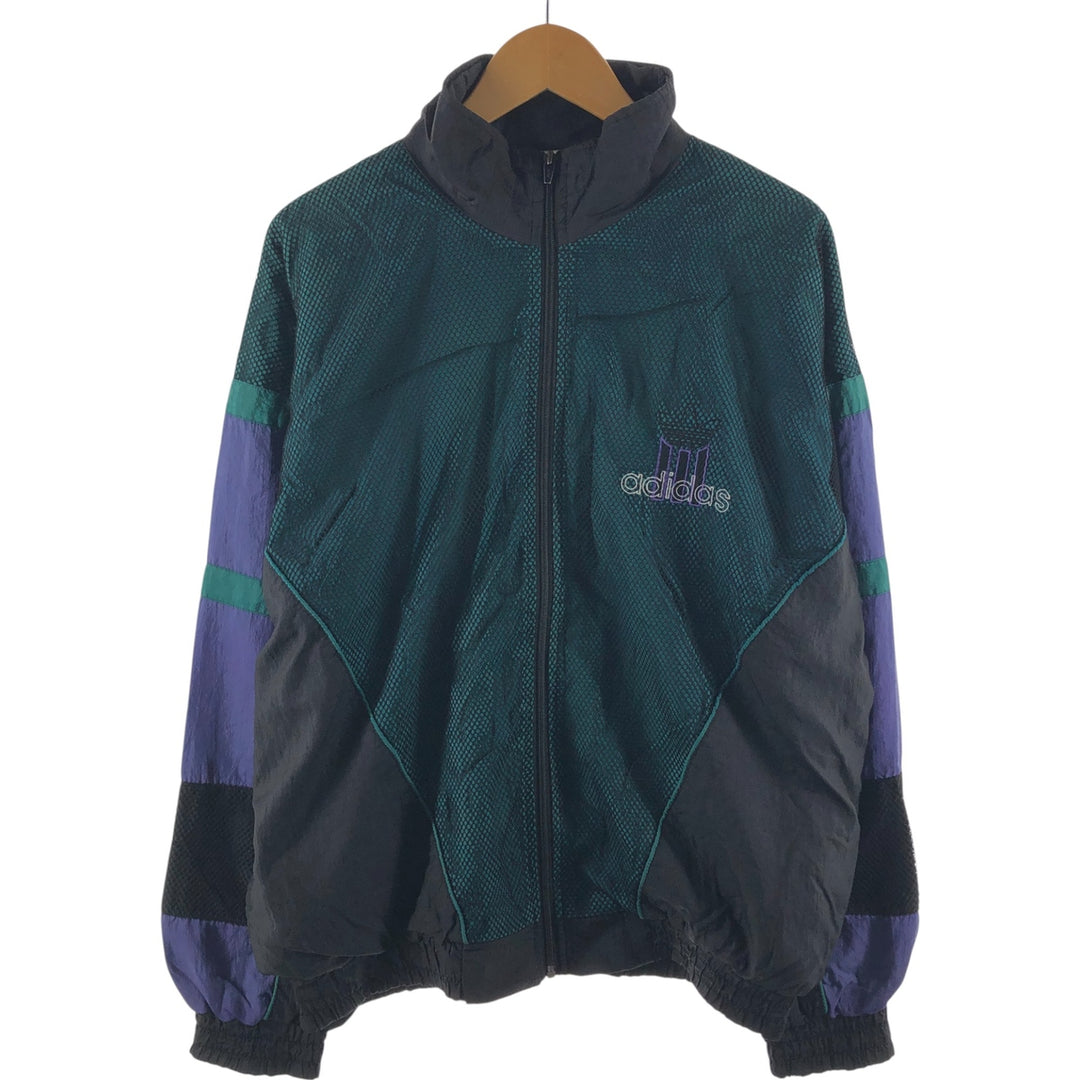 Vintage 70s-80'S Adidas nylon jacket, men's size M Nylon Green type dark green Vintage Second Hand
