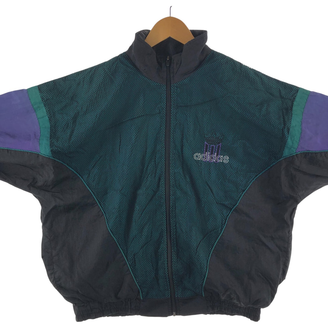 Vintage 70s-80'S Adidas nylon jacket, men's size M Nylon Green type dark green Vintage Second Hand