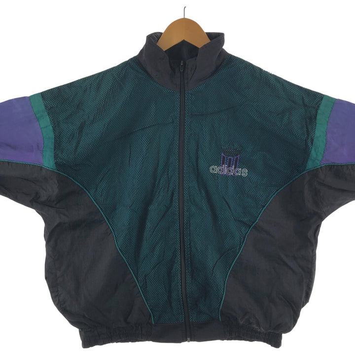 Vintage 70s-80'S Adidas nylon jacket, men's size M Nylon Green type dark green Vintage Second Hand