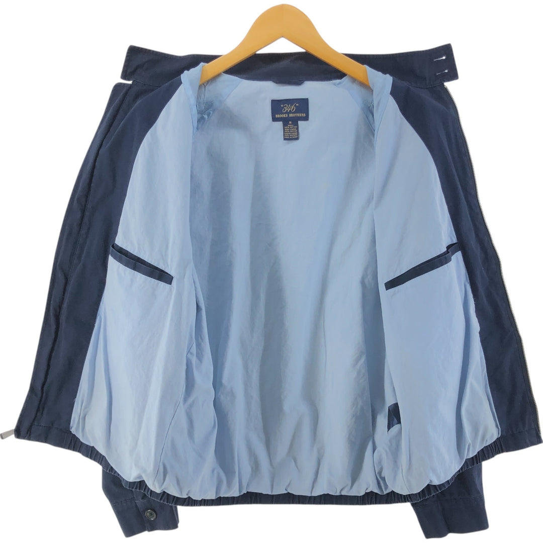 Brooks Brothers 346 Harrington Jacket Swing Top Men's M size cotton navy blue type Vintage Second Hand