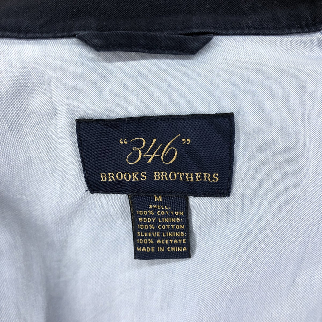 Brooks Brothers 346 Harrington Jacket Swing Top Men's M size cotton navy blue type Vintage Second Hand