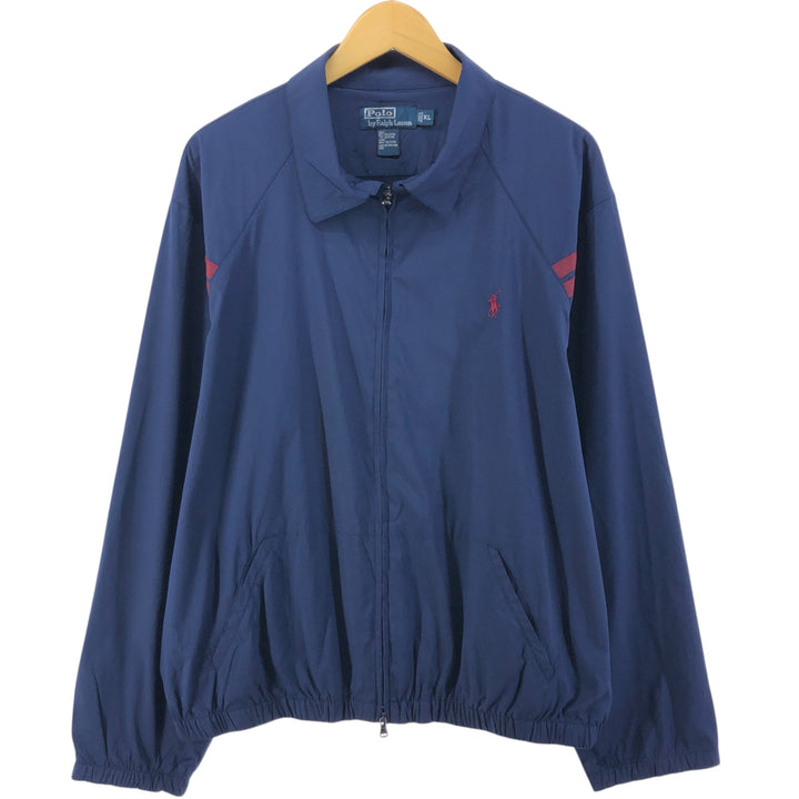 Ralph Lauren POLO by Ralph Lauren Swing Top Sports Jacket Men's XL polyester navy blue type Vintage Second Hand
