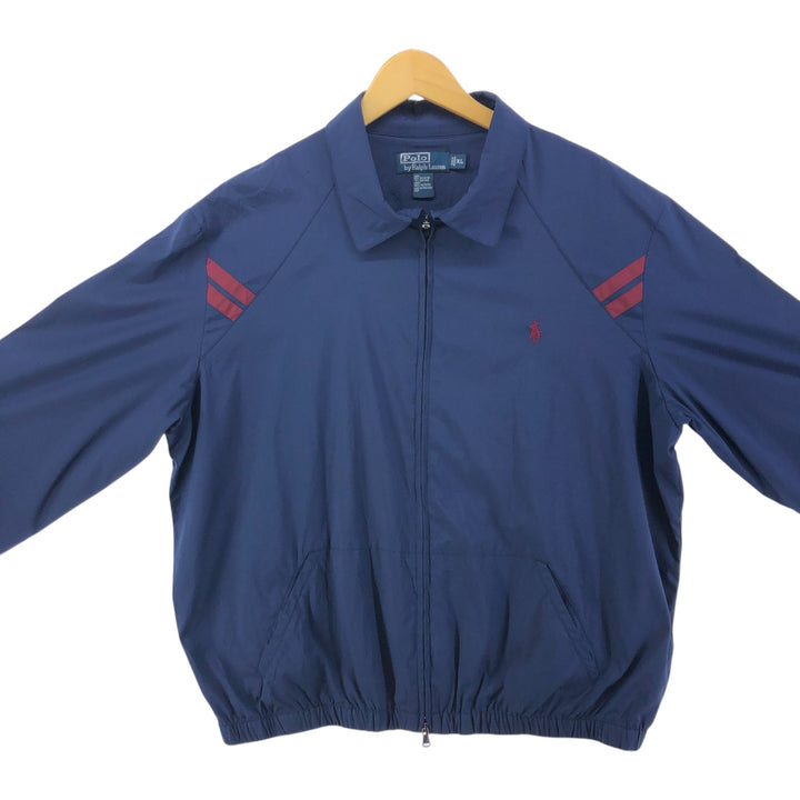 Ralph Lauren POLO by Ralph Lauren Swing Top Sports Jacket Men's XL polyester navy blue type Vintage Second Hand