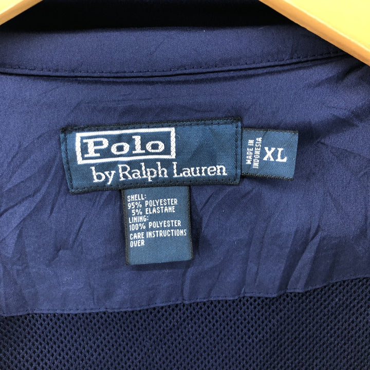 Ralph Lauren POLO by Ralph Lauren Swing Top Sports Jacket Men's XL polyester navy blue type Vintage Second Hand