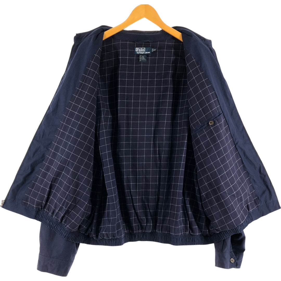 Ralph Lauren POLO by Ralph Lauren Swing Top Sports Jacket Men's XXL polyester navy blue type Vintage Second Hand