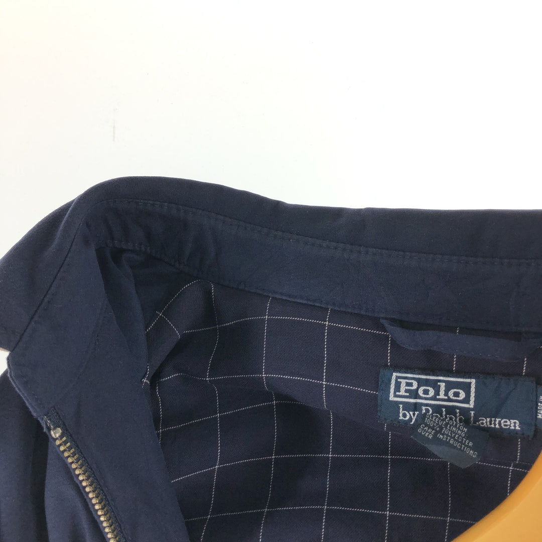 Ralph Lauren POLO by Ralph Lauren Swing Top Sports Jacket Men's XXL polyester navy blue type Vintage Second Hand