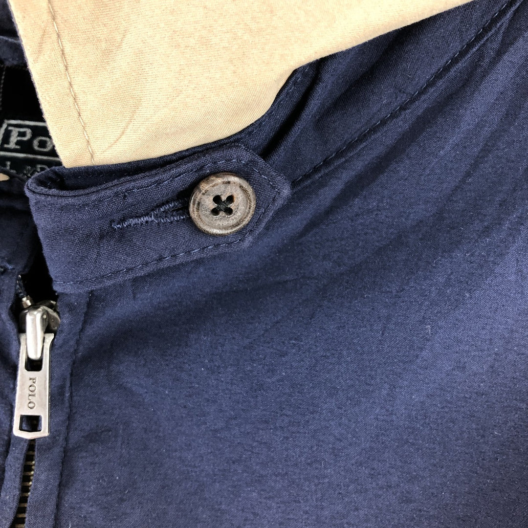 Ralph Lauren POLO by Ralph Lauren Swing Top Sports Jacket Men's XXL polyester navy blue type Vintage Second Hand