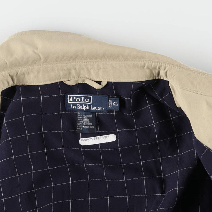 Ralph Lauren POLO by Ralph Lauren Swing Top Sports Jacket Men's XL polyester Beige type Vintage Second Hand