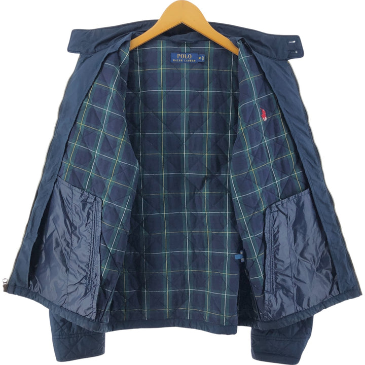 Ralph Lauren POLO RALPH LAUREN Quilted Harrington Jacket Swing Top Men's M polyester navy blue type Vintage Second Hand