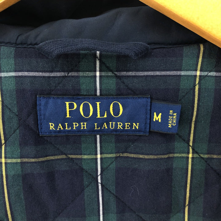 Ralph Lauren POLO RALPH LAUREN Quilted Harrington Jacket Swing Top Men's M polyester navy blue type Vintage Second Hand
