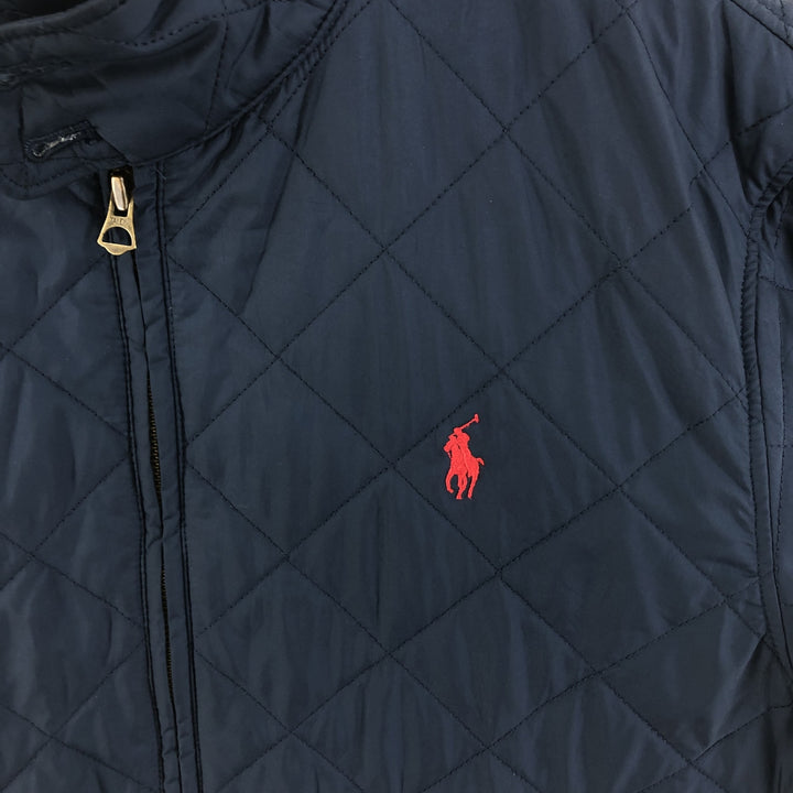 Ralph Lauren POLO RALPH LAUREN Quilted Harrington Jacket Swing Top Men's M polyester navy blue type Vintage Second Hand