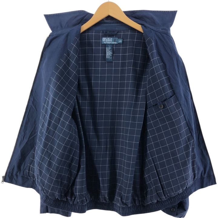 Ralph Lauren POLO by Ralph Lauren Swing Top Sports Jacket Men's L size polyester navy blue type Vintage Second Hand