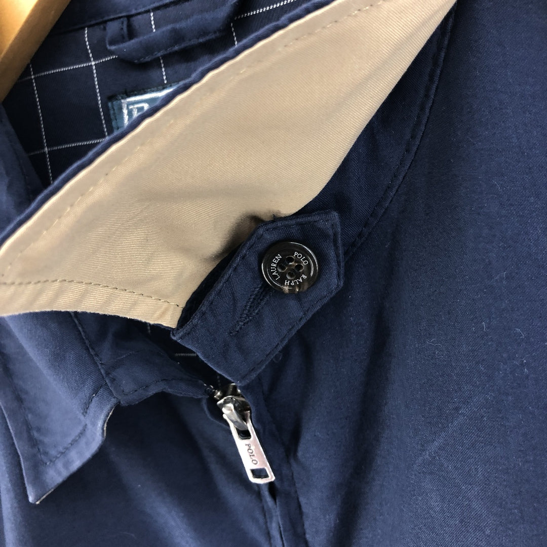 Ralph Lauren POLO by Ralph Lauren Swing Top Sports Jacket Men's L size polyester navy blue type Vintage Second Hand