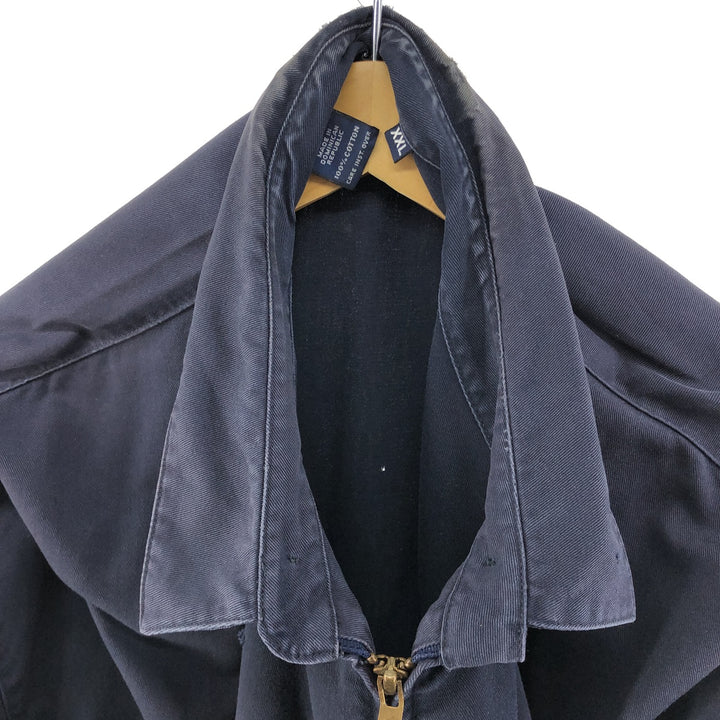 Ralph Lauren POLO by Ralph Lauren Swing Top Sports Jacket Men's XXL cotton navy blue type Vintage Second Hand