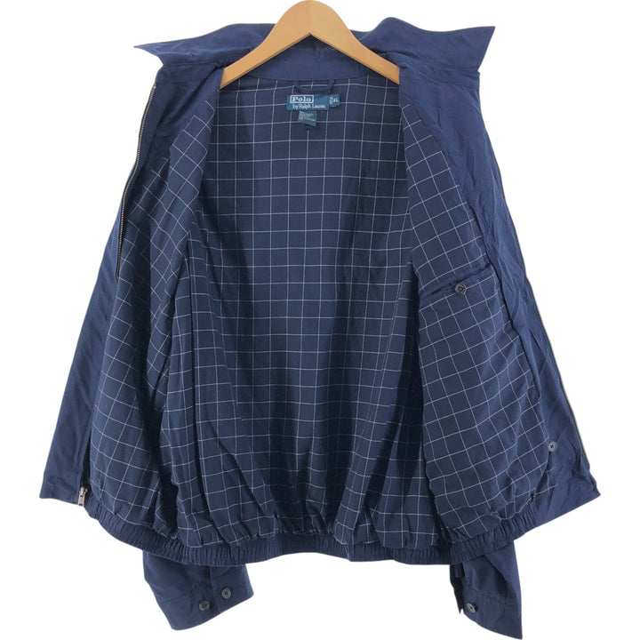 Ralph Lauren POLO by Ralph Lauren Swing Top Sports Jacket Men's XL polyester navy blue type Vintage Second Hand