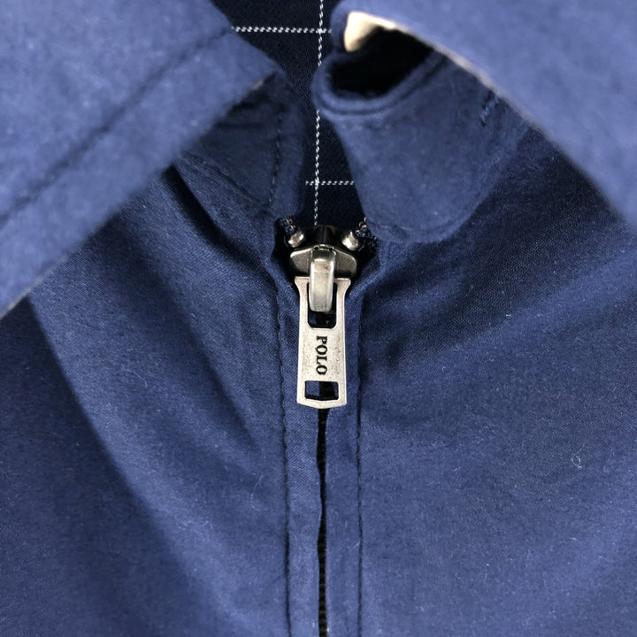 Ralph Lauren POLO by Ralph Lauren Swing Top Sports Jacket Men's XL polyester navy blue type Vintage Second Hand