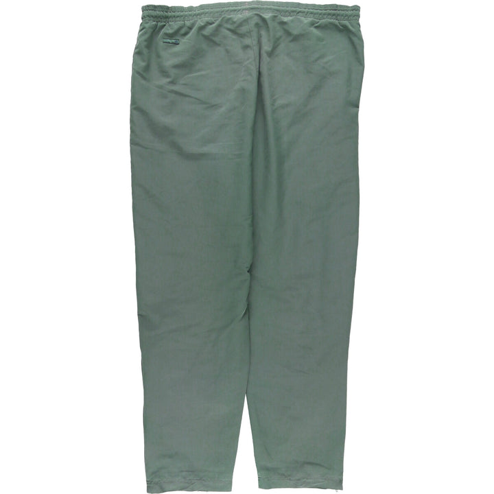 00'S Adidas warm-up pants, nylon pants, rustling pants, men's size L polyester Khaki type Vintage Second Hand