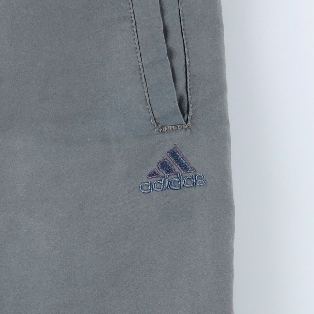 00'S Adidas warm-up pants, nylon pants, rustling pants, men's size L polyester Khaki type Vintage Second Hand