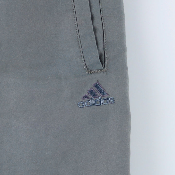 00'S Adidas warm-up pants, nylon pants, rustling pants, men's size L polyester Khaki type Vintage Second Hand