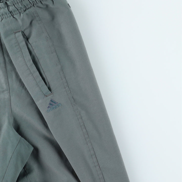 00'S Adidas warm-up pants, nylon pants, rustling pants, men's size L polyester Khaki type Vintage Second Hand