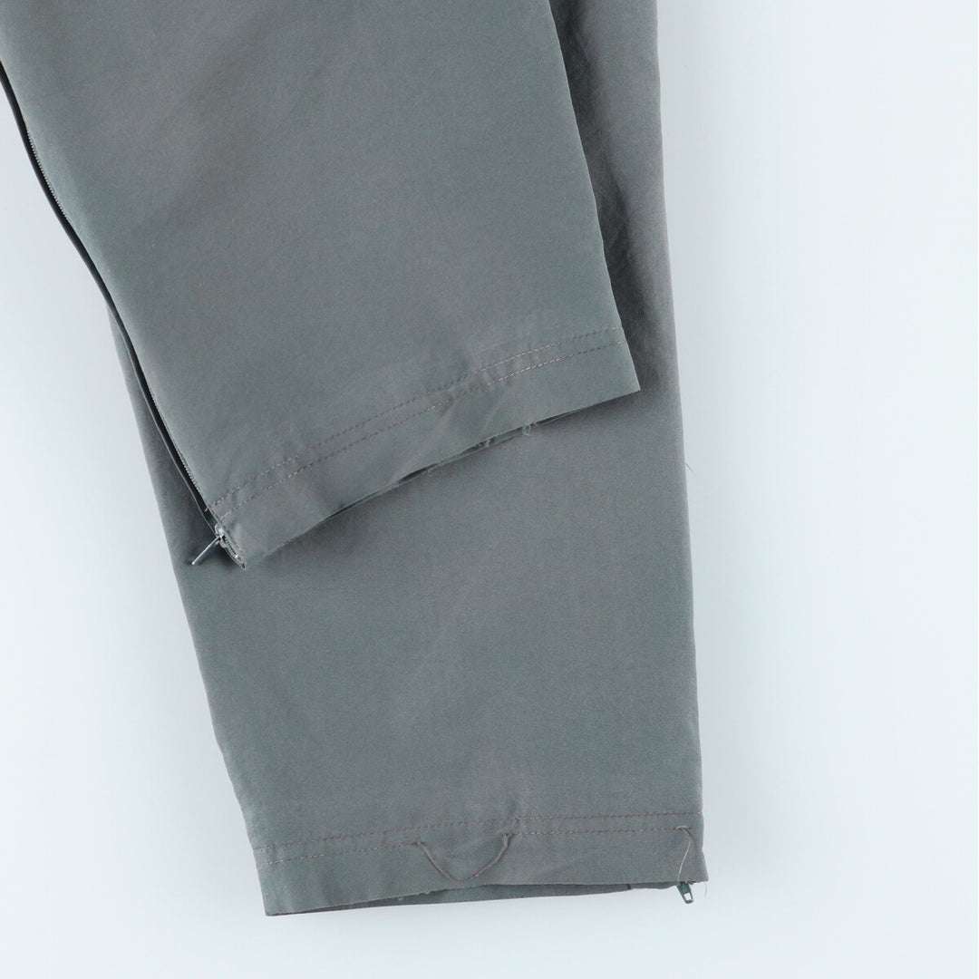 00'S Adidas warm-up pants, nylon pants, rustling pants, men's size L polyester Khaki type Vintage Second Hand