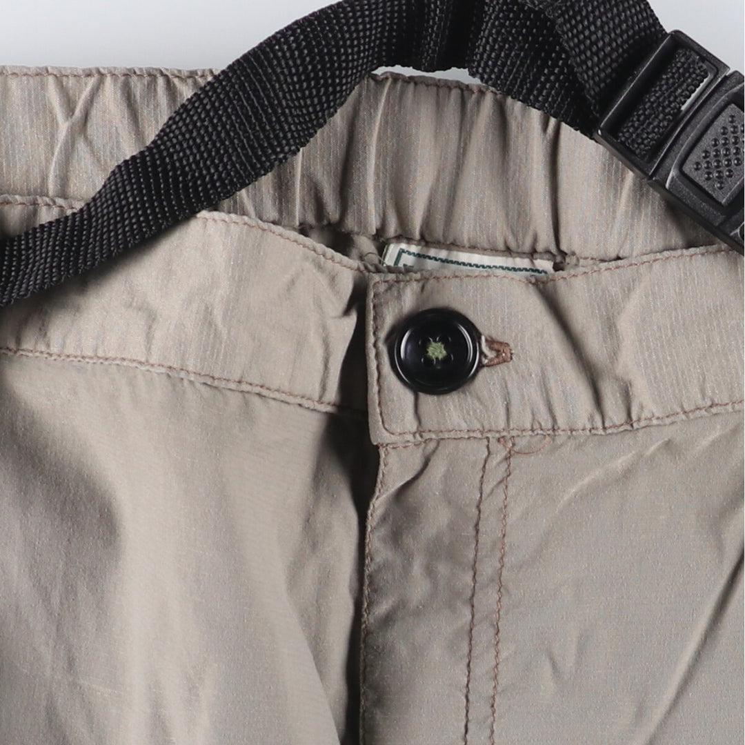 LLBean Nylon Pants Shaka Shaka Pants Men's Size L Nylon Khaki type Vintage Second Hand