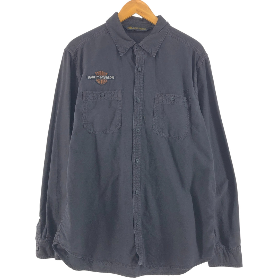 Harley-Davidson Long Sleeve Work Shirt Men's Size L / eaa527741
