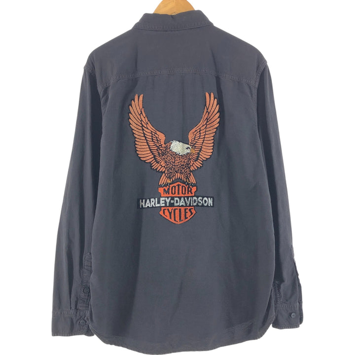 Harley-Davidson Long Sleeve Work Shirt Men's Size L / eaa527741