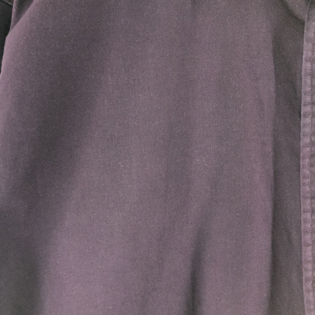 90'S J.Crew Vintage long sleeve button down shirt, size L for men cotton purple type Vintage Second Hand