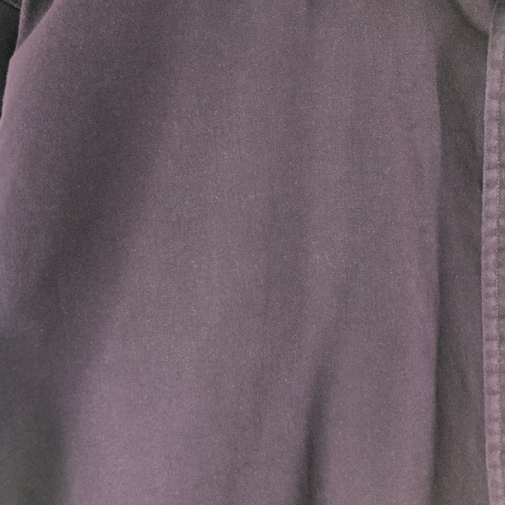 90'S J.Crew Vintage long sleeve button down shirt, size L for men cotton purple type Vintage Second Hand