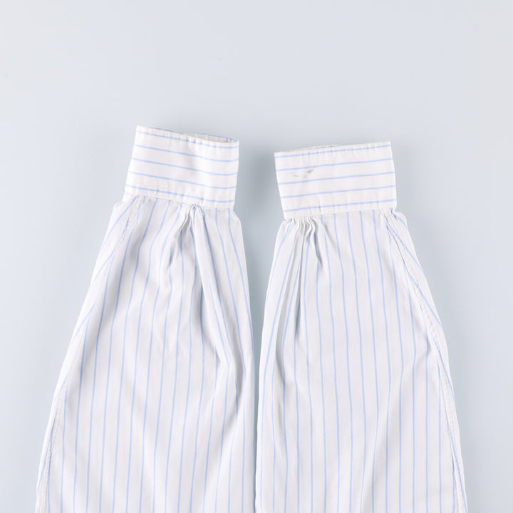 Brooks Brothers MAKERS Cotton x Polyester Long Sleeve Button-Down Striped Shirt Made in USA Men's XL cotton white type Vintage Second Hand