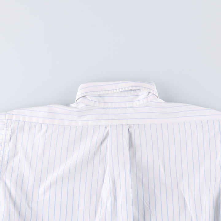 Brooks Brothers MAKERS Cotton x Polyester Long Sleeve Button-Down Striped Shirt Made in USA Men's XL cotton white type Vintage Second Hand