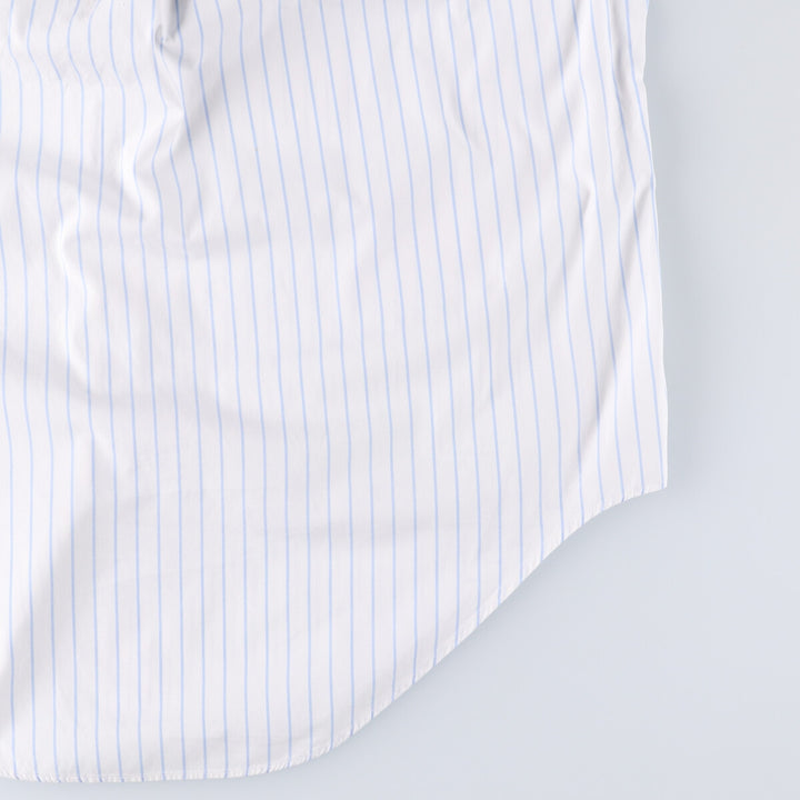 Brooks Brothers MAKERS Cotton x Polyester Long Sleeve Button-Down Striped Shirt Made in USA Men's XL cotton white type Vintage Second Hand