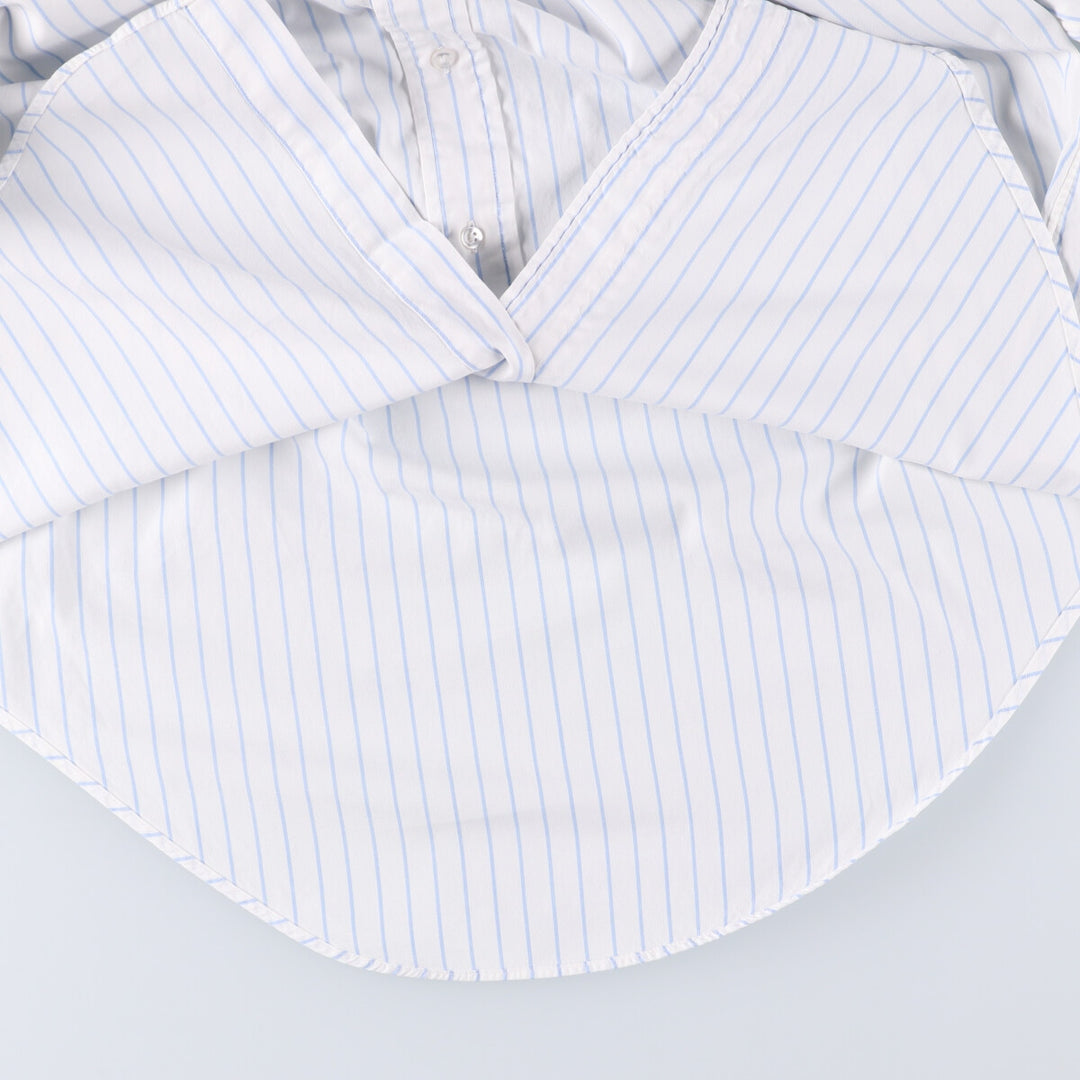 Brooks Brothers MAKERS Cotton x Polyester Long Sleeve Button-Down Striped Shirt Made in USA Men's XL cotton white type Vintage Second Hand