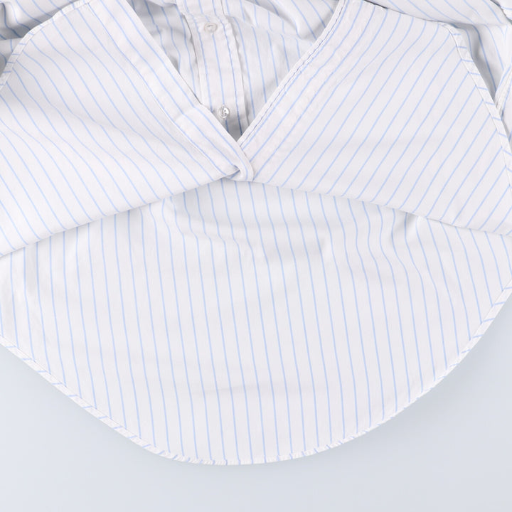 Brooks Brothers MAKERS Cotton x Polyester Long Sleeve Button-Down Striped Shirt Made in USA Men's XL cotton white type Vintage Second Hand